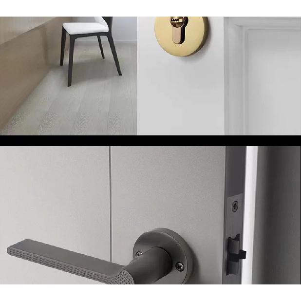 Bedroom Split Door Lock Room Wooden Door Mute Golden Door Handle Indoor Household European Bathroom Universal Door Lock