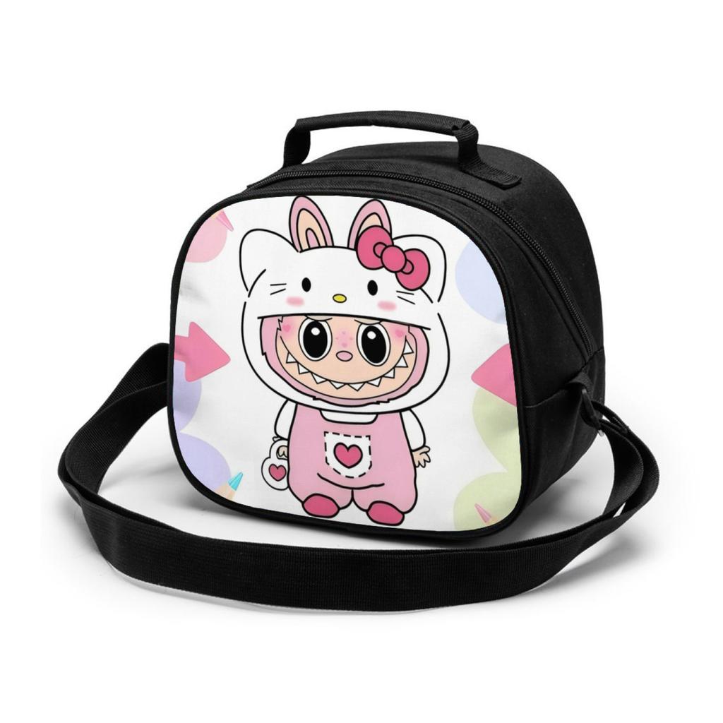 Picnic Bag Primary And Secondary School Students Thermal Insulation Bag Cartoon Animation Handbag Lightweight Wear-Resistant Lunch Box Bag