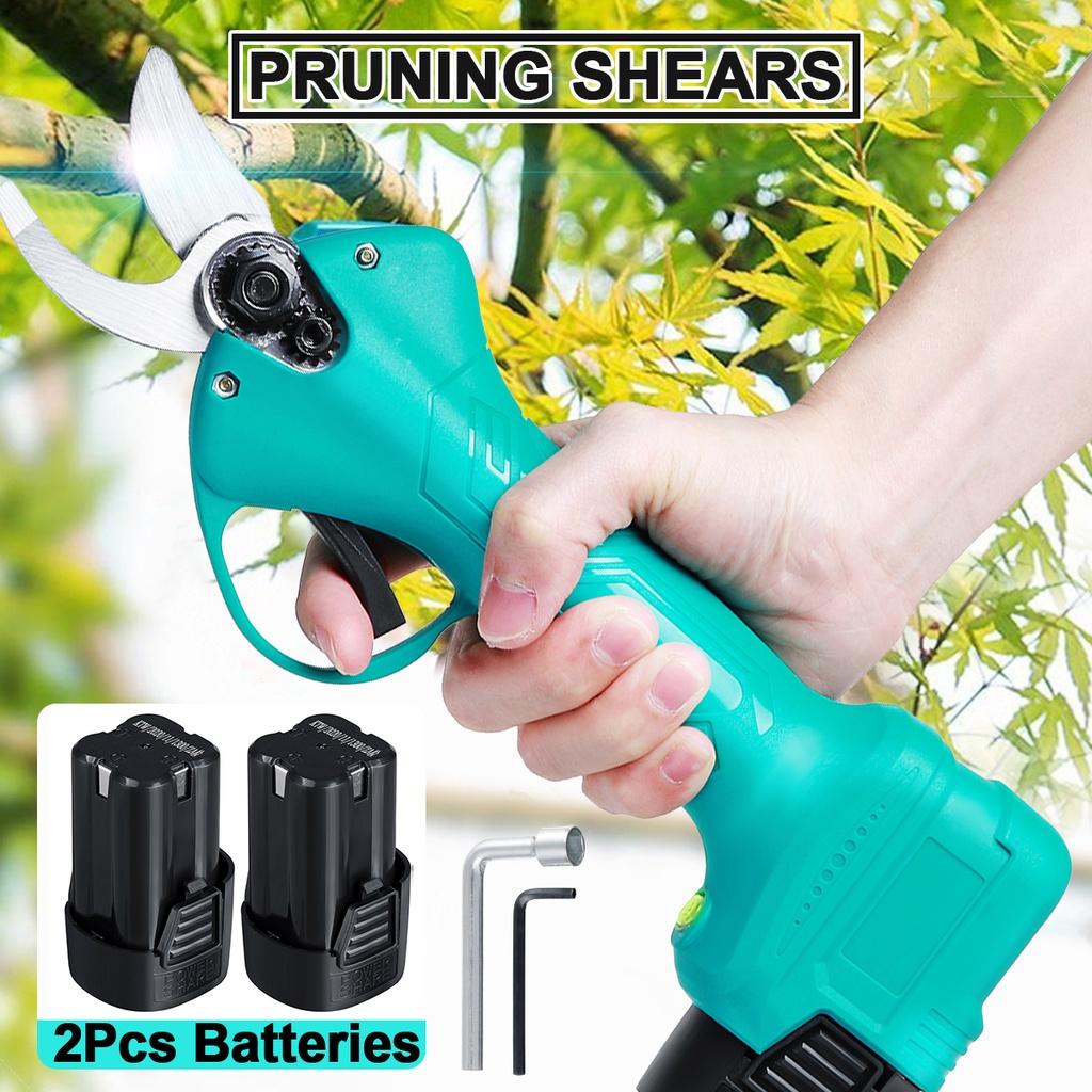 Cordless Pruner Electric Pruning Shear Trimmer Cutter Efficient Fruit Tree Bonsai Garden Scissors with Lithium-ion 10x4x27.5cm