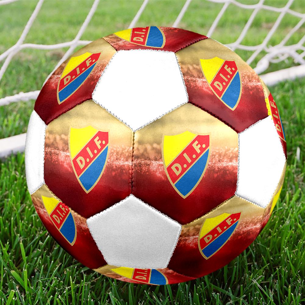 Pallone da Calcio Djurgårdens IF, colorato, adatto a tutte le età, cucito a macchina, materiale PVC, qualità da competizione, durevole e ad alto rimbalzo