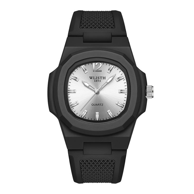 Top Brand Fashion Square Men's Watch Outdoor Sports Student Waterproof Trendy Quartz Watch