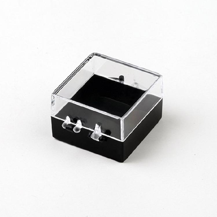 16pc Portable Plastic Jewelry Case With Closure for Ear Studs Pendants Space Saving Organization