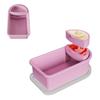 Portable Dual-Compartment Sauce Container Food Grade Silicone Sealed Large Capacity Condiment Box with Lid for Storage and Freshness