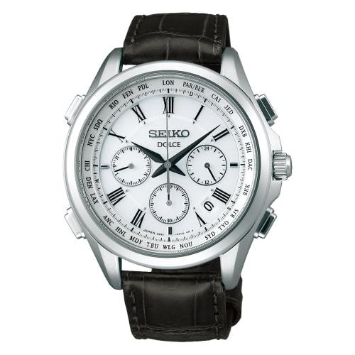 

Dolce SADA039 Men s Solar-Powered Radio-Controlled Chronograph Watch with World Time Function