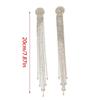 Glittering Rhinestones Long Tassels Drop Earrings in High Quality Alloy Offering Dateless Elegance for Various Occasions