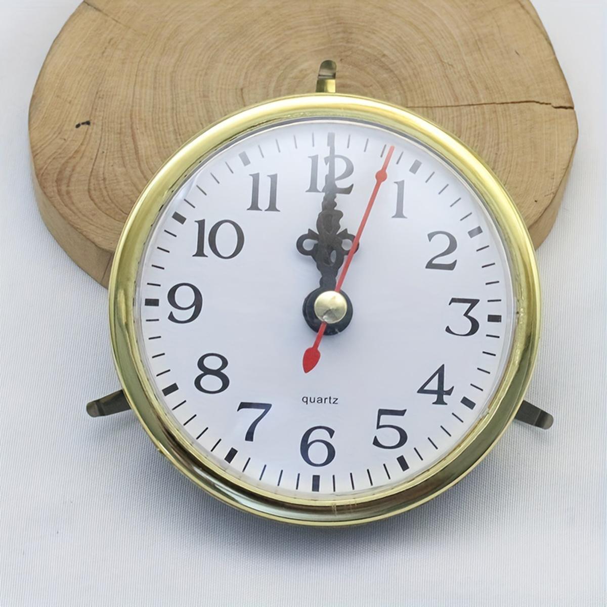 

Круглая часовая головка с батарейным питанием 80 мм, пластиковые кварцевые часы, встраиваемые часы, ремесленное украшение для настенной росписи 1pc