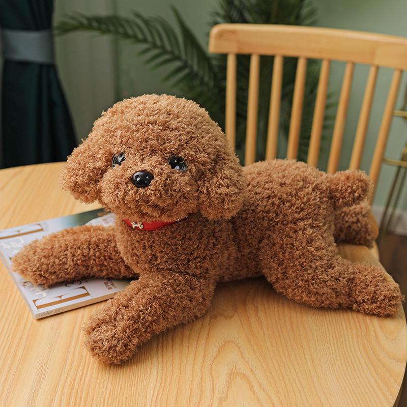Cute Teddy Dog Plush: Soothing Small Dog Doll for Sleeping & Hugging