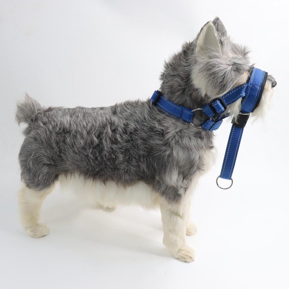 Dog Head Halter with Safety Strap-Stops Heavy Pulling on The Leash-Padded Headcollar for All Dog Sizes - Head Collar Training