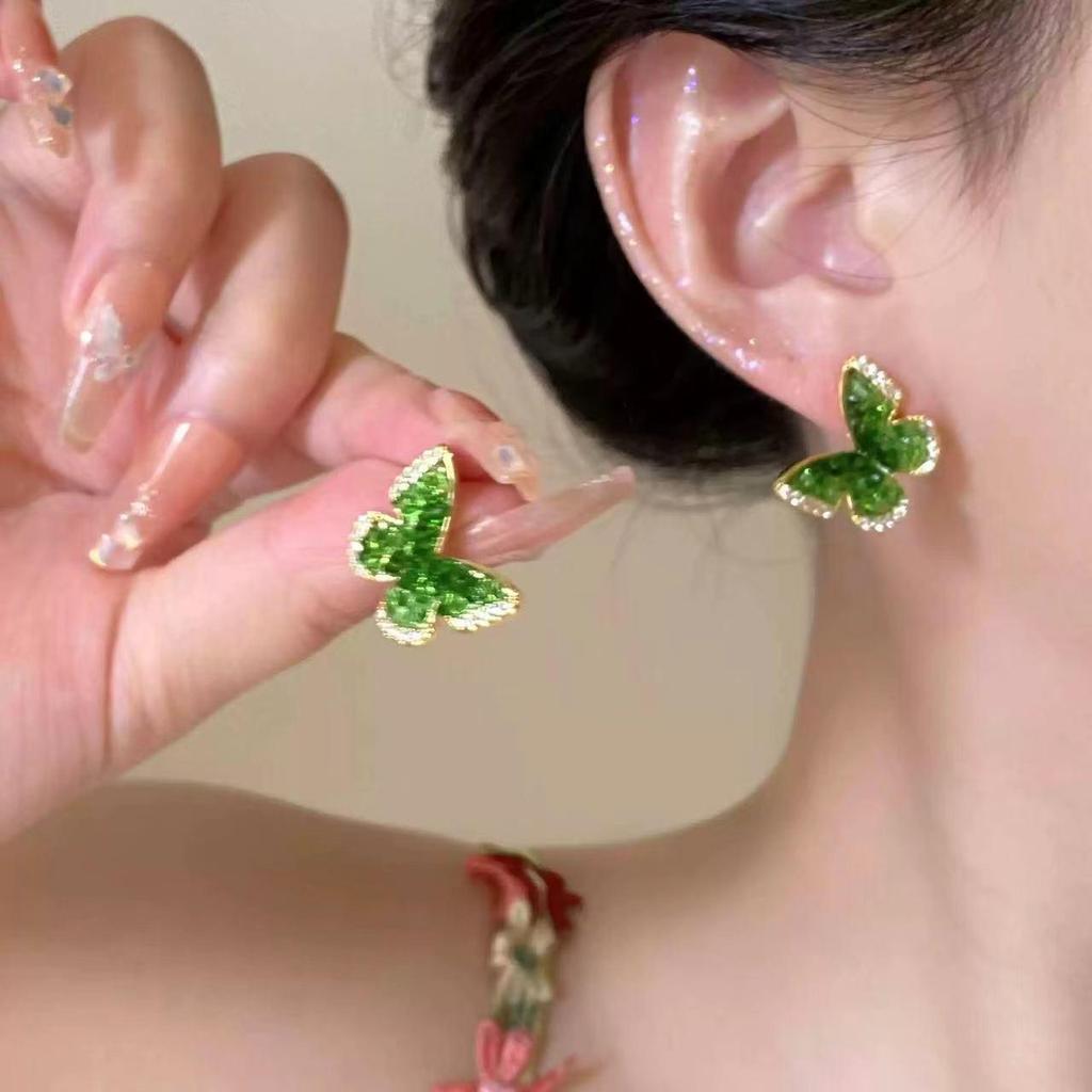 Elegant Bow-Knot Tassel Alloy Earrings for Women's 2025 Spring/Summer