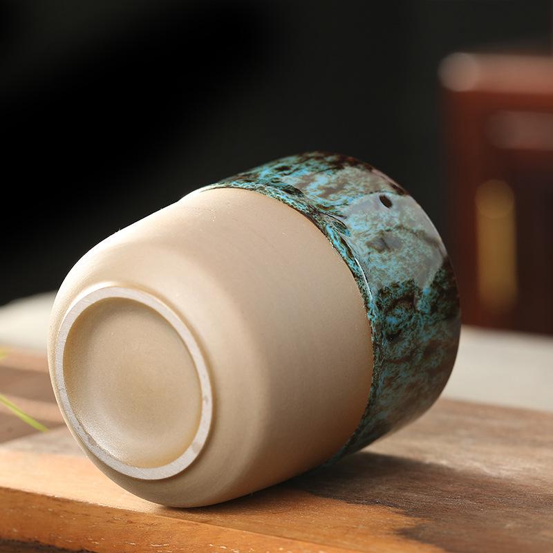 Japanese Style Tea Cup Pottery Vintage Household Office Coffee Mugs Drinkware Milk Breakfast Latte Kung Fu Teacup Drinkware New