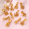 Summer Seaside Vacation Wind Golden Twelve Constellations Bikini Buckle Pendant Gold-plated DIY Accessories