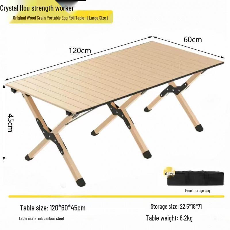 Tragbares Outdoor-Klapp-Campingtisch- und Stuhlset
