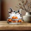 1pcs Bohemian Ghost Wizard, Suitable for Halloween Decoration, Room Decoration- 2D Flat Acrylic Desktop Ornament