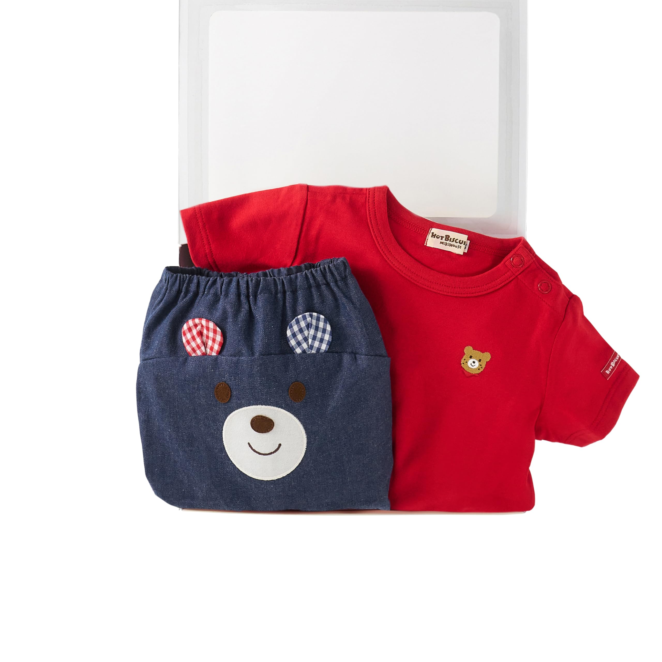 

HOUSE Hot bloomers set подарочный набор для младенца подарок ребенку Красный 80 см [MIKI Biscuits] Футболка и мальчики, девочки, младенцы, детская одежда, подарок, [КОРОБКА включена] красный