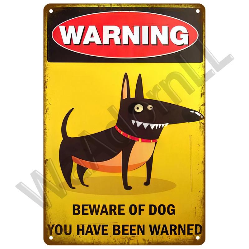 Retro Caution Metal Sign for Bar Pub Garage  Vintage Russian Warning Decor for Home Walls