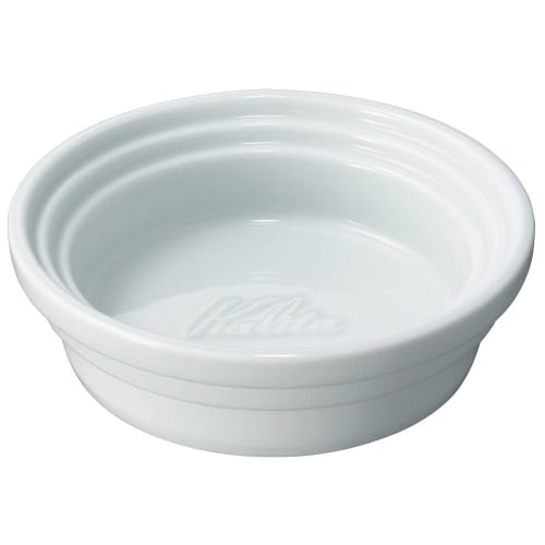 Kalita Hasami ware coffee drip tray with excellent heat retention, made in Japan. #44040. Stylish porcelain design. Perfect for camping, outdoor activ