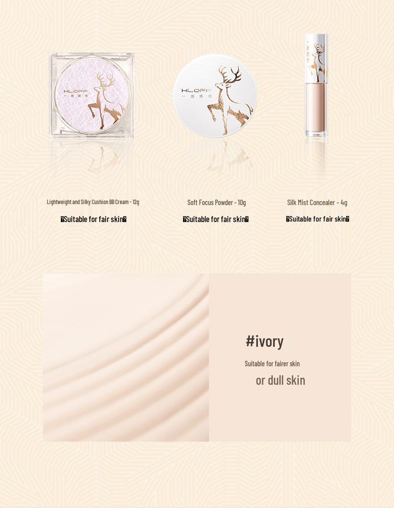 HLOFF True Love Makeup Gift Box: Luxury 10-Piece Set with Gift Bag for Qixi Festival Valentine's Day, Perfect for Young Beauty Enthusiasts