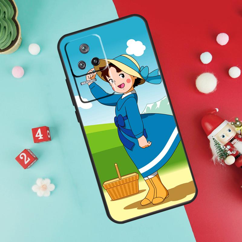 Cartoon Heidi Case For Xiaomi 13 12 Lite 11T 12T Pro 12X POCO X3 X5 F5 Pro F4 X4 GT M5s C40 F3 Back Cover