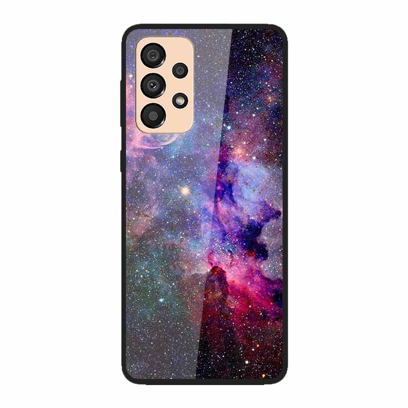 Case for Samsung A33 5G Cover Fashion Tempered Glass Phone Covers for Samsung Galaxy A33 A53 A73 5G Case Bumper A 33 Protective