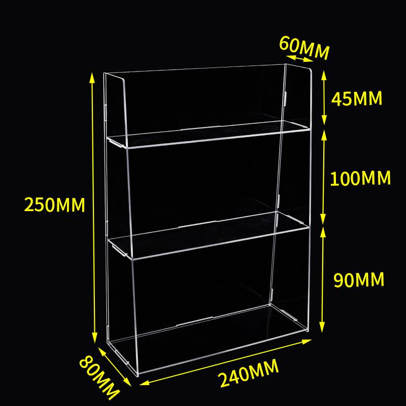 Clear Acrylic Organizer Shelf For Cosmetic Perfume Skincare Makeup Toy Spices Stand Tabletop Vanity Tray Shelf Display Showcase