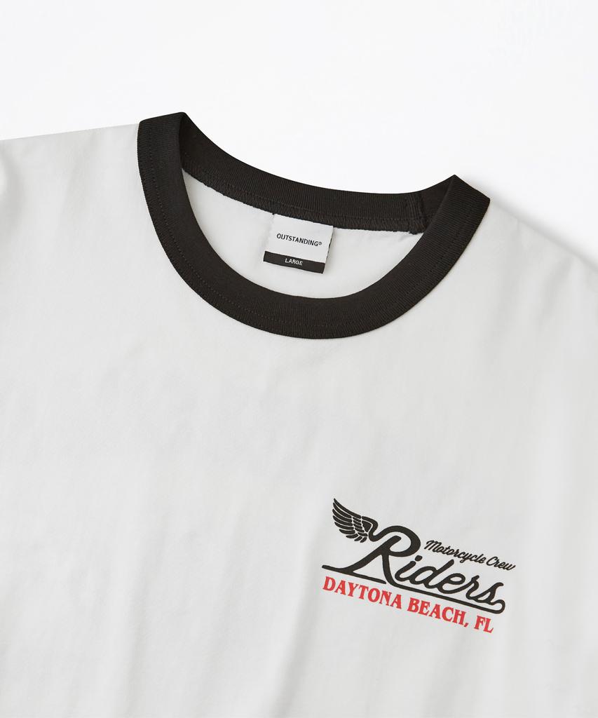 OUTSTANDING Mot Series Tee(Ride The Coast)_Off White