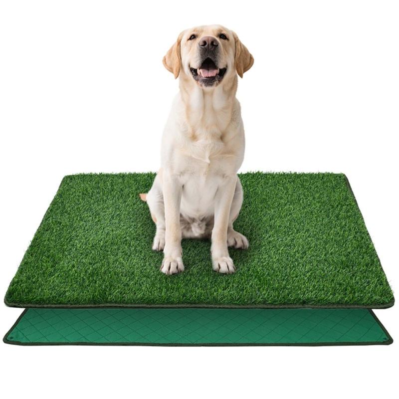 Schnell Saugfähig Tragbare Hunde-Toilette Grasmatten Premium Kunstrasenmatten für Hunde-Toilettenschale