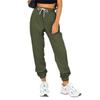 Women's solid color high-waisted sports and casual sweatshirt pants