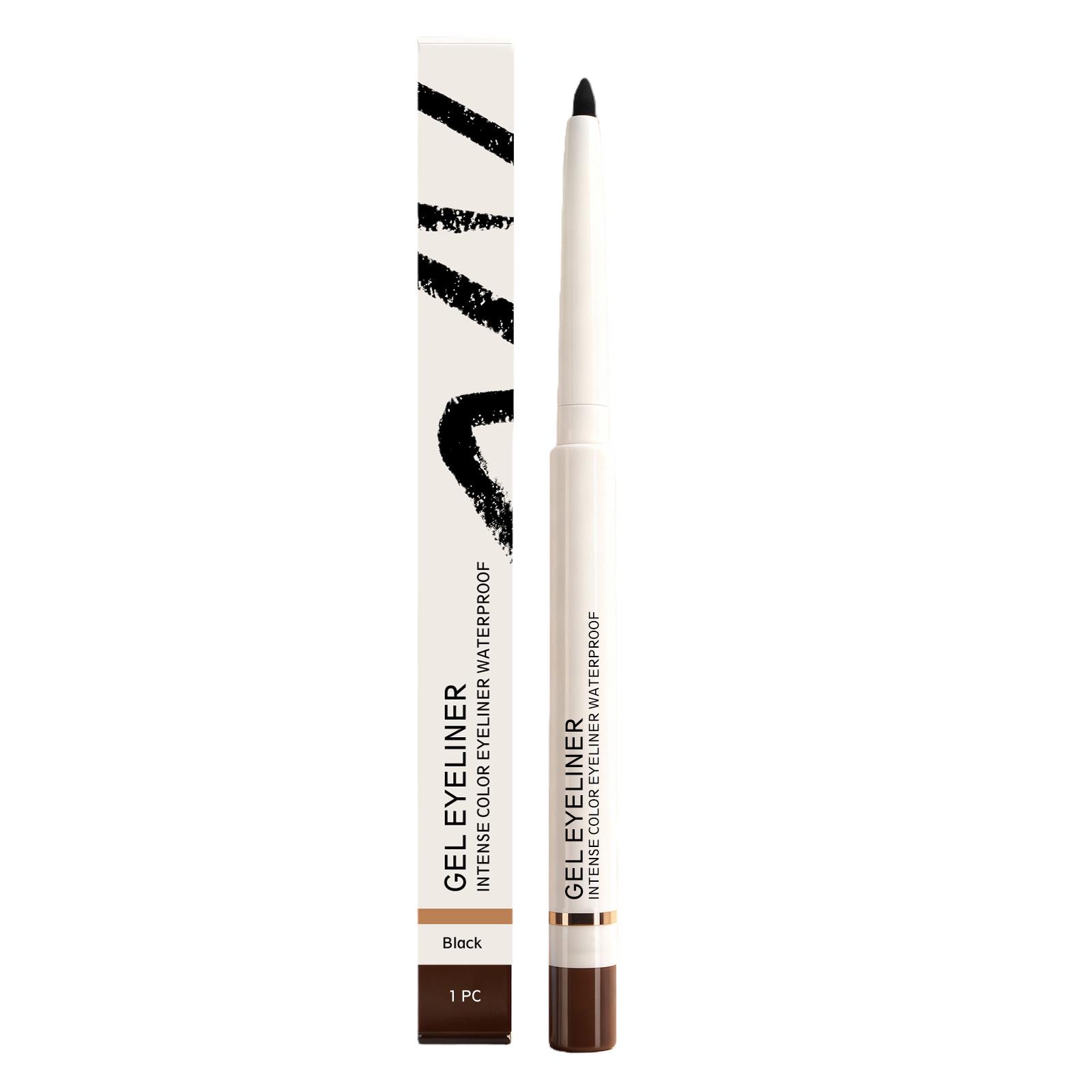 Matte Black Waterproof Eyeliner: Smudge-Proof, Smooth Application for Precise Lines