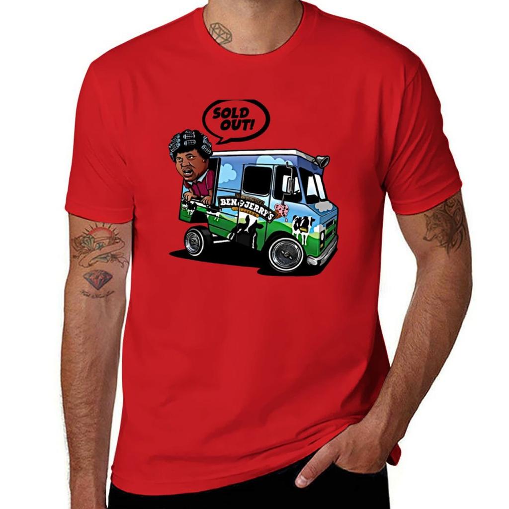 Ben and Jerry Ice Cream Sneaker Matching T-Shirt Tees Hippie Clothes Korean Fashion Vintage Clothes Men's T-shirts