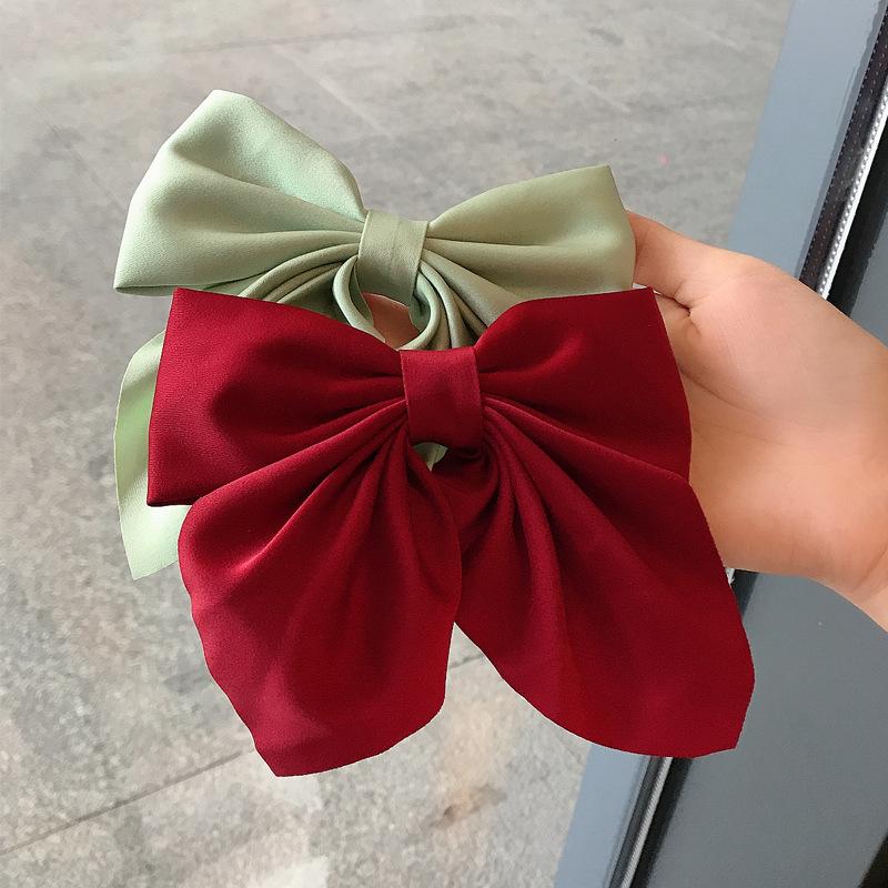 5-piece Set New Back Hair Clip Headwear Solid Color Bow Duck Clip Hair Clip Hair Accessories for Women