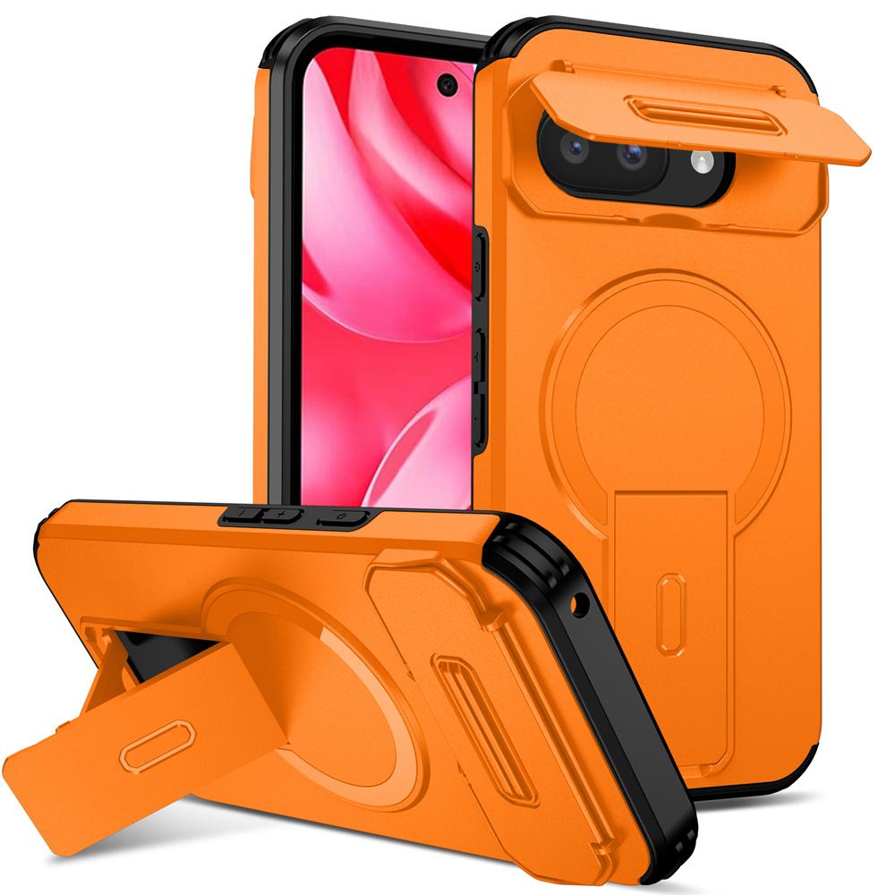 Protezione Scorrevole Fotocamera Supporto Pieghevole Magnetico Per Custodia Magsafe Per Google Pixel 10 9 8 Pro XL 8A 9A 10A Cover Posteriore Rigida Antiurto