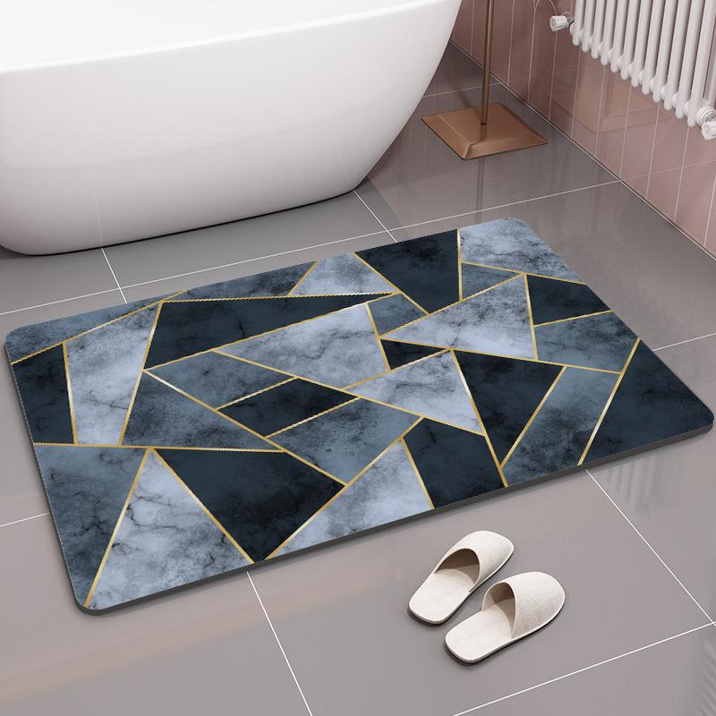 Luxuriöse feuchtigkeitsableitende schnelltrocknende weiche Diatomeenerde-Matte Eingangsbereich Wohnzimmer Badezimmer rutschfester Schlafzimmerteppich Fußmatte Toilette