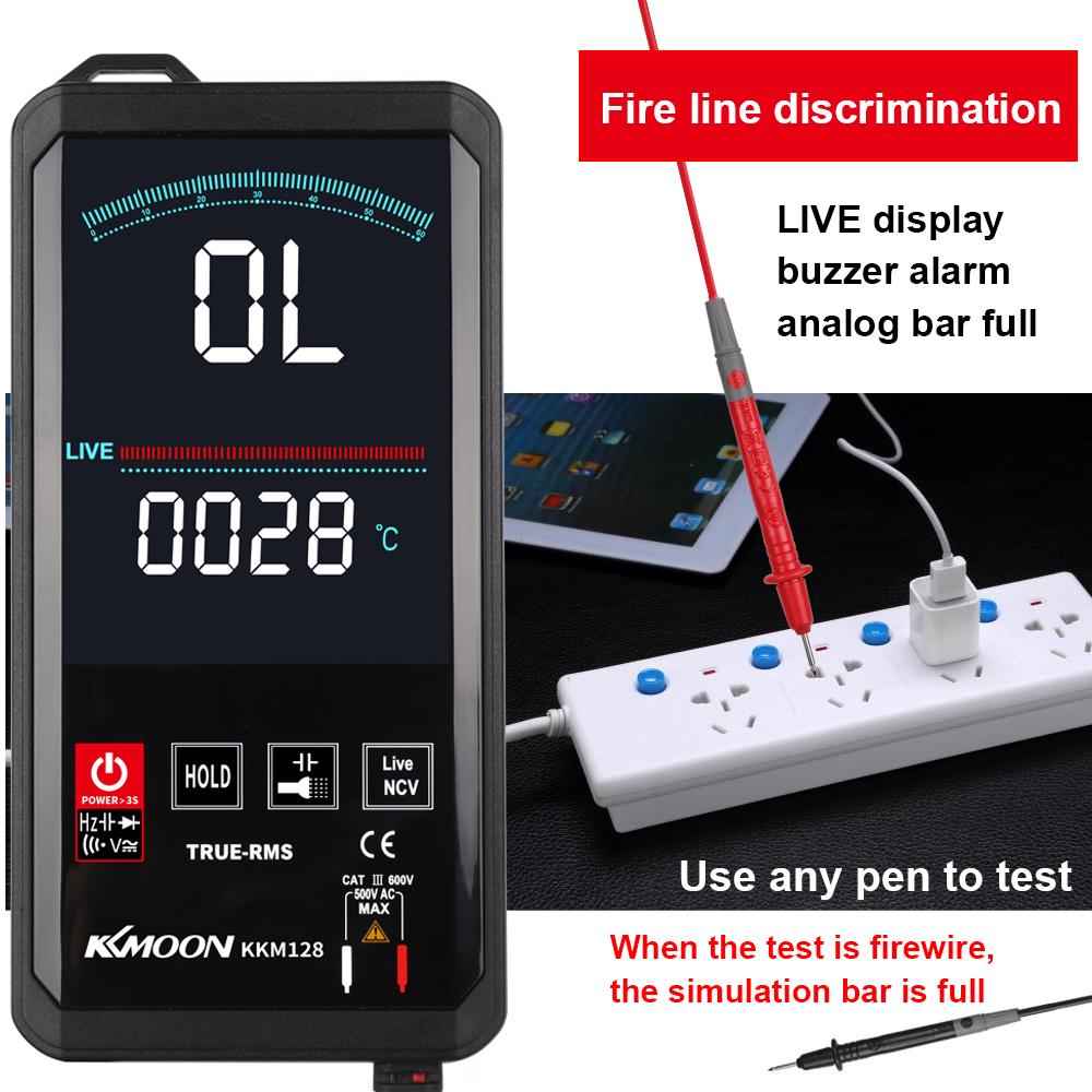 Kkmoon KKM126 4.7 Inch Touching Screen Ultra-thin Multimeter Voltage Capacitance Resistance Meter