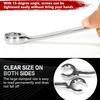 Double Head Open Ring Spanner 8-19mm High Torque Wrench Hand Tool Flare Nut Wrench  Car Repair