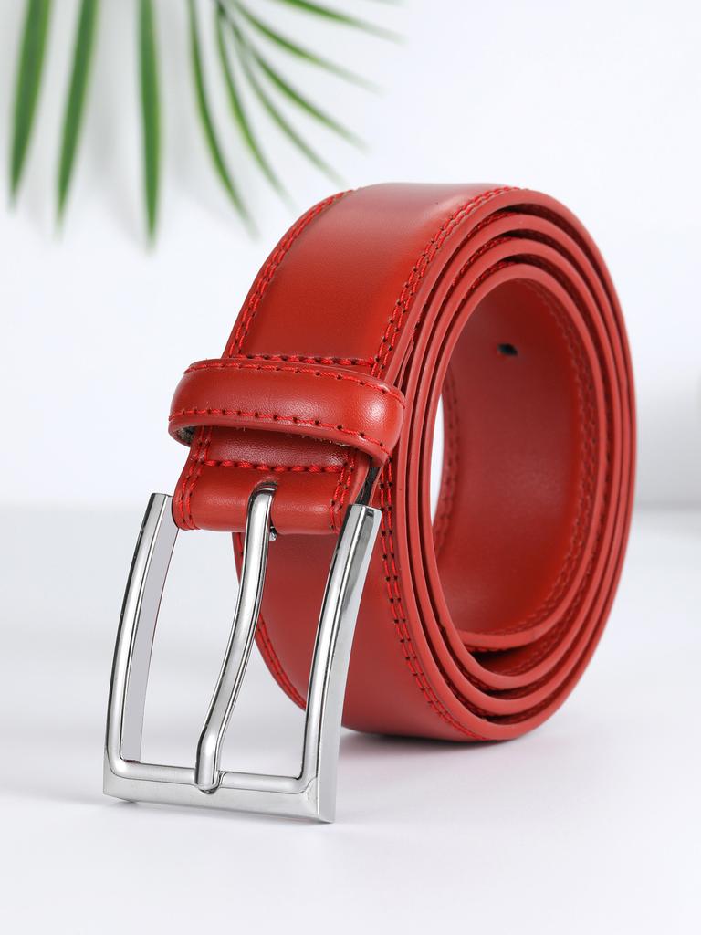 Business And Leisure Pin Buckle Leather Belt, Men'S Leather Belt, Light Luxury Cowhide Belt