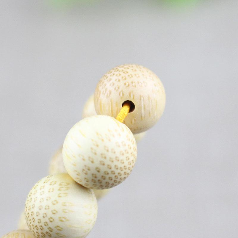 Gold Bamboo Bracelet with 108 Beads, Fish Roe Snake Pattern, 6/8/10mm Prayer Beads for Men and Women, Wooden Accessories.