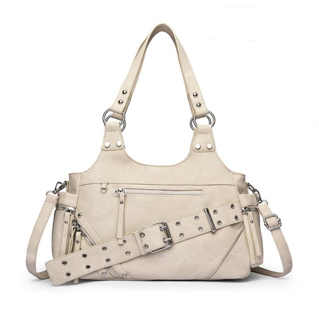Handbag Women PU Multi Pocket Adjustable Strap Office Daily