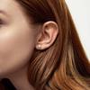 Silver Earrings with Pearls 6mm - Ksn0303