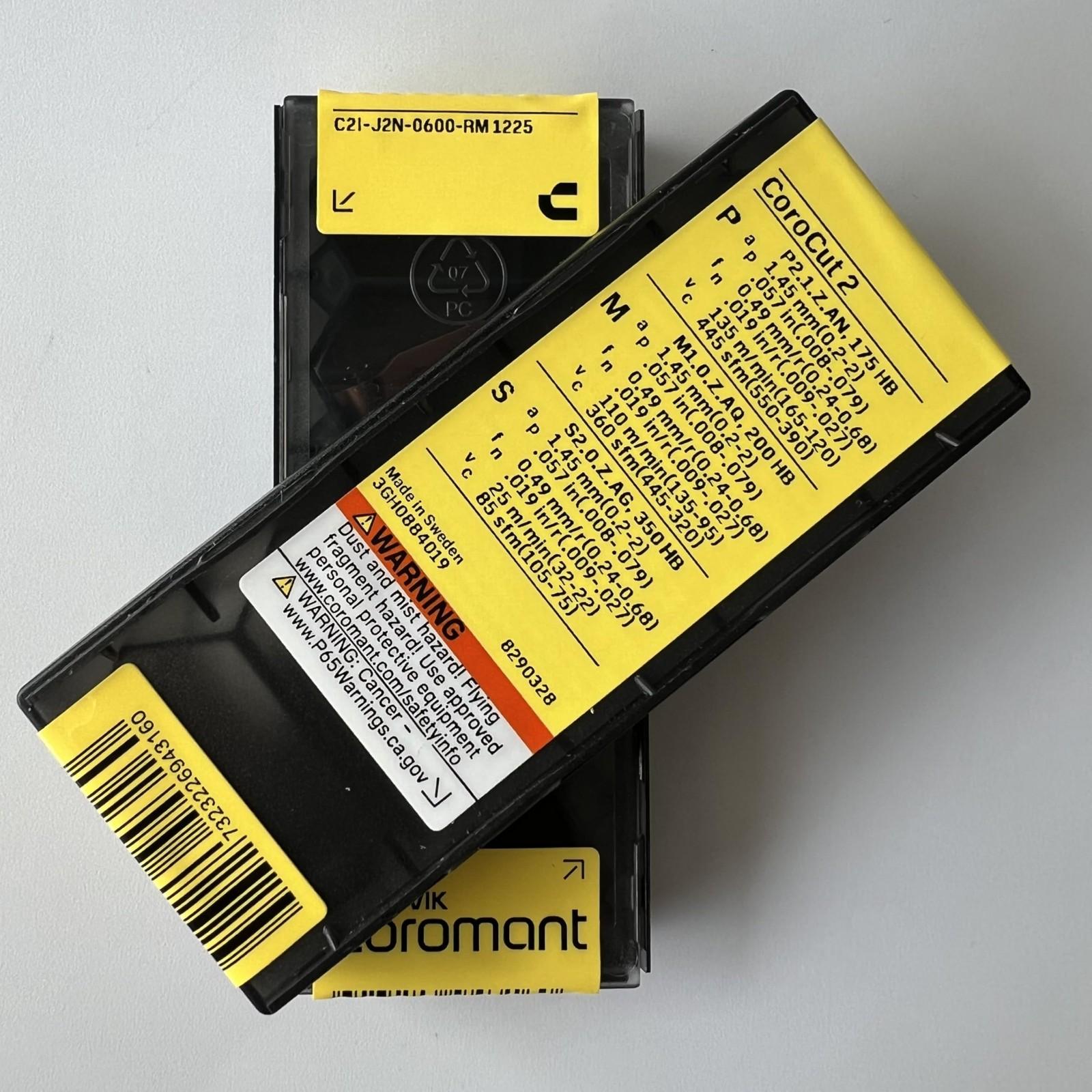 

Sandvik / C2I-J2N-0600-RM 1225 / Оригинальное шведское лезвие из твердого сплава 5 шт.