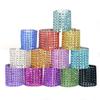 10pcs Gold Silver Napkin Ring Chairs Buckles Wedding Event Decoration Crafts Rhinestone Bows Holder Handmade Party Supplies