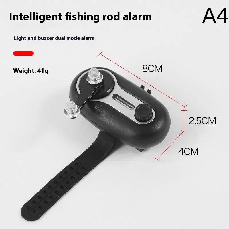 1pc Bait Alarm Sea Rod Indicator Sound Light Fishing Alarm Electronic Buzzer Indicator Siren Fishing Alarm Fishing Parts