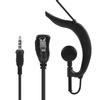 3.5mm Earhook Earpiece with PTT Button MIC Speaker Single Earphone for Wakie Talkie