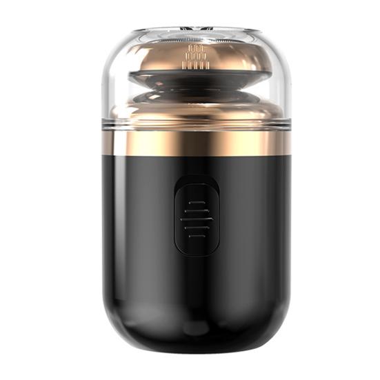Mini Capsule Razor 2-In-1 Electric Shaver with Nose Hair Trimmer USB Rechargeable Waterproof Wet Dry Portable Travel Men Beard Trimmer Hair Remover