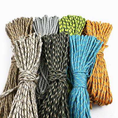 5/10/20M Cuerda de Paracaídas de 5 mm Cuerdas de 7 Hilos para Tienda de Campaña al Aire Libre Amarre de Bolsas Cuerdas de Escalada Material de Bricolaje