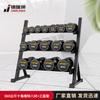 JINRUI SHI 360kg Fixed Decagonal Dumbbell Set with 3-Layer Rack