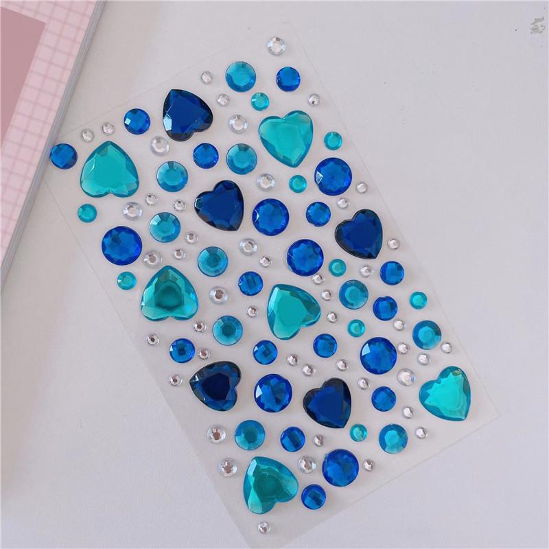 New Stickers On The Face Rhinestone Makeup Bright Face Art Sticker Children's Temporary Tattoo Rhinestone for Strasse Makeup