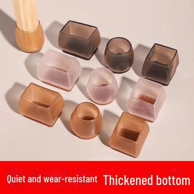 Non-Slip Silicone Chair/Table Leg Pads - Thick, Wear-Resistant Foot Covers