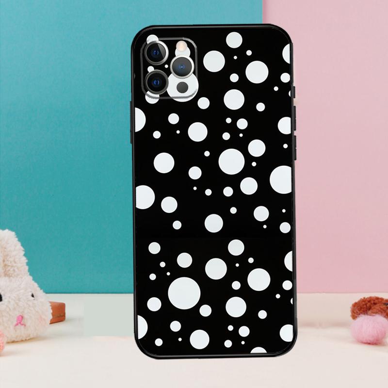 Polka Dots Art Phone Case For iPhone 17 Air 16 15 14 13 12 11 Pro Max 12 13 mini 15 16 Plus 16e Cover Coque