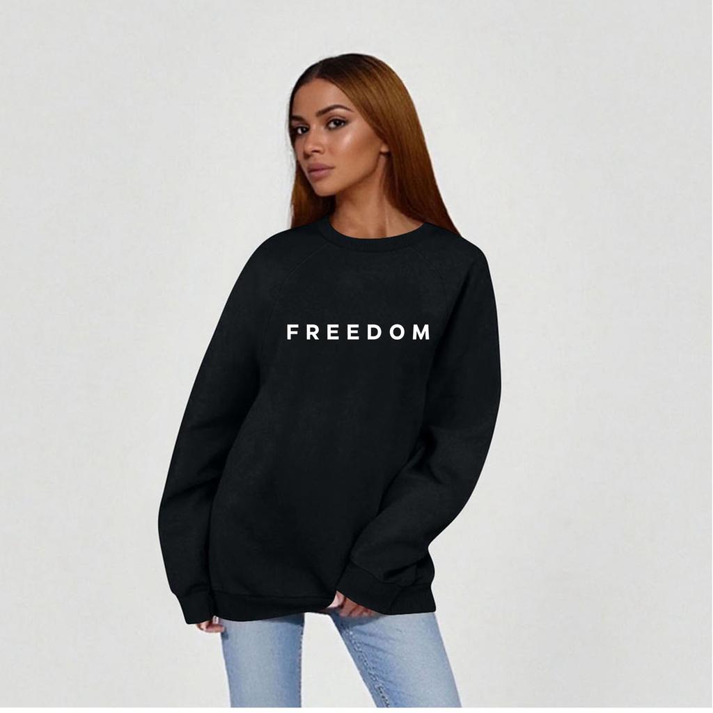 Womens Fashion Tops Casual Crewneck Striped Long Sleeve Loose Pullover Shirts