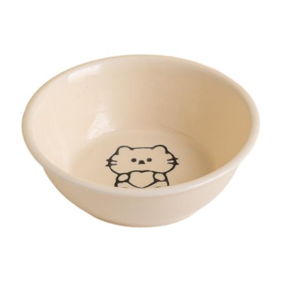 Raised Pet Bowl Ceramic Cat Bowl with Stand Tilted Pet Food Bowl Protect